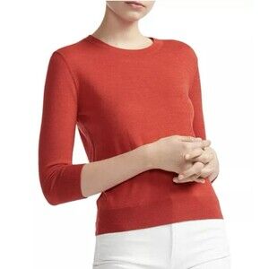 Maje Marise Wool Sweater Red Size Small